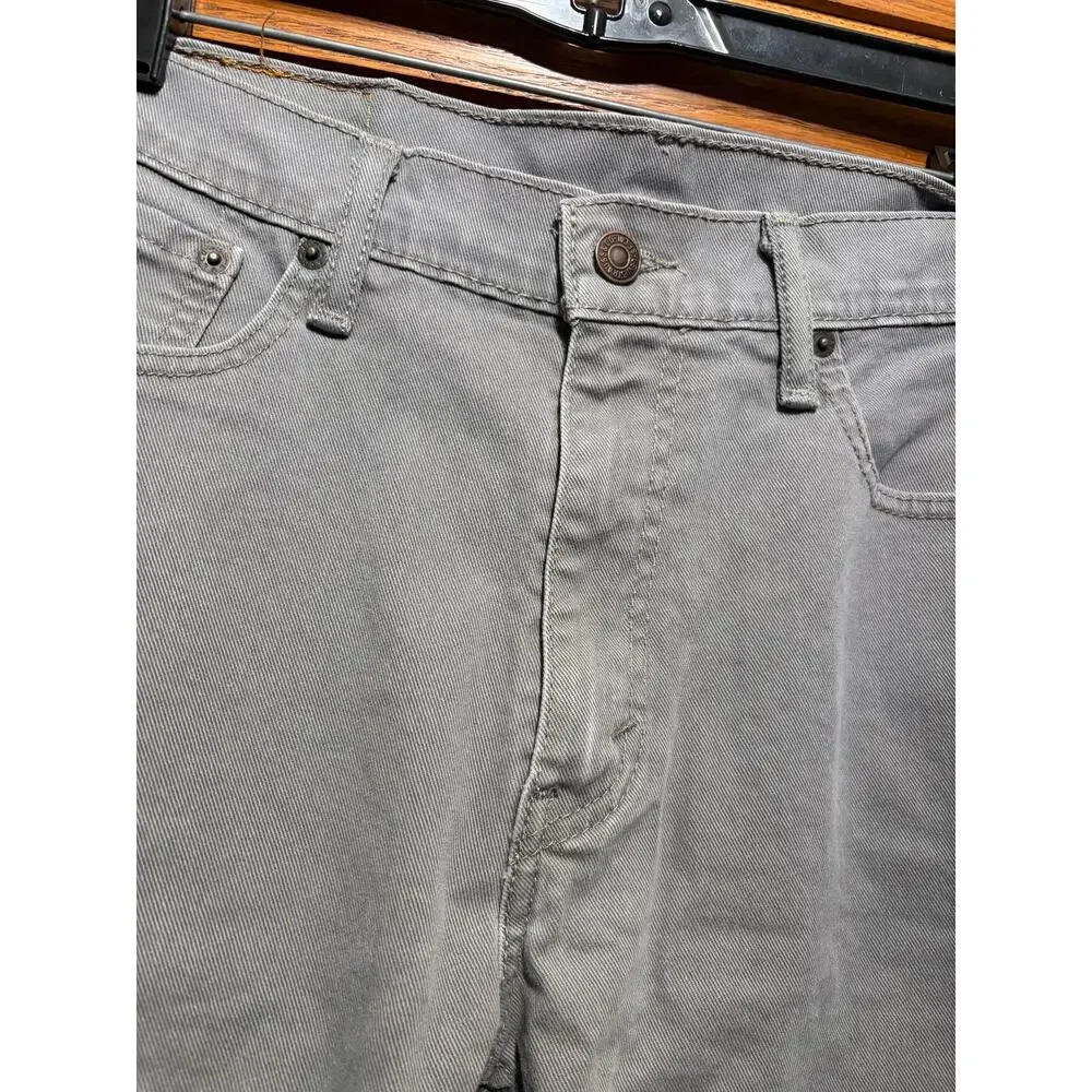 Levi's 513 Men's W32 L30 Gray Jeans Slim Straight Stretch Denim